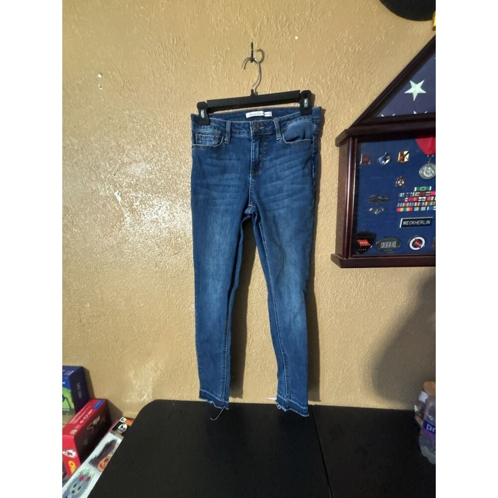 American Rag Cie Mid Rise Cropped Skinny Jeans